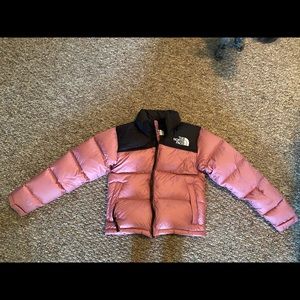 Northface Womens Dusty Rose XS puffer jacket